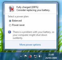Microsoft: Windows 7 не виновата, батареи действительно пора менять